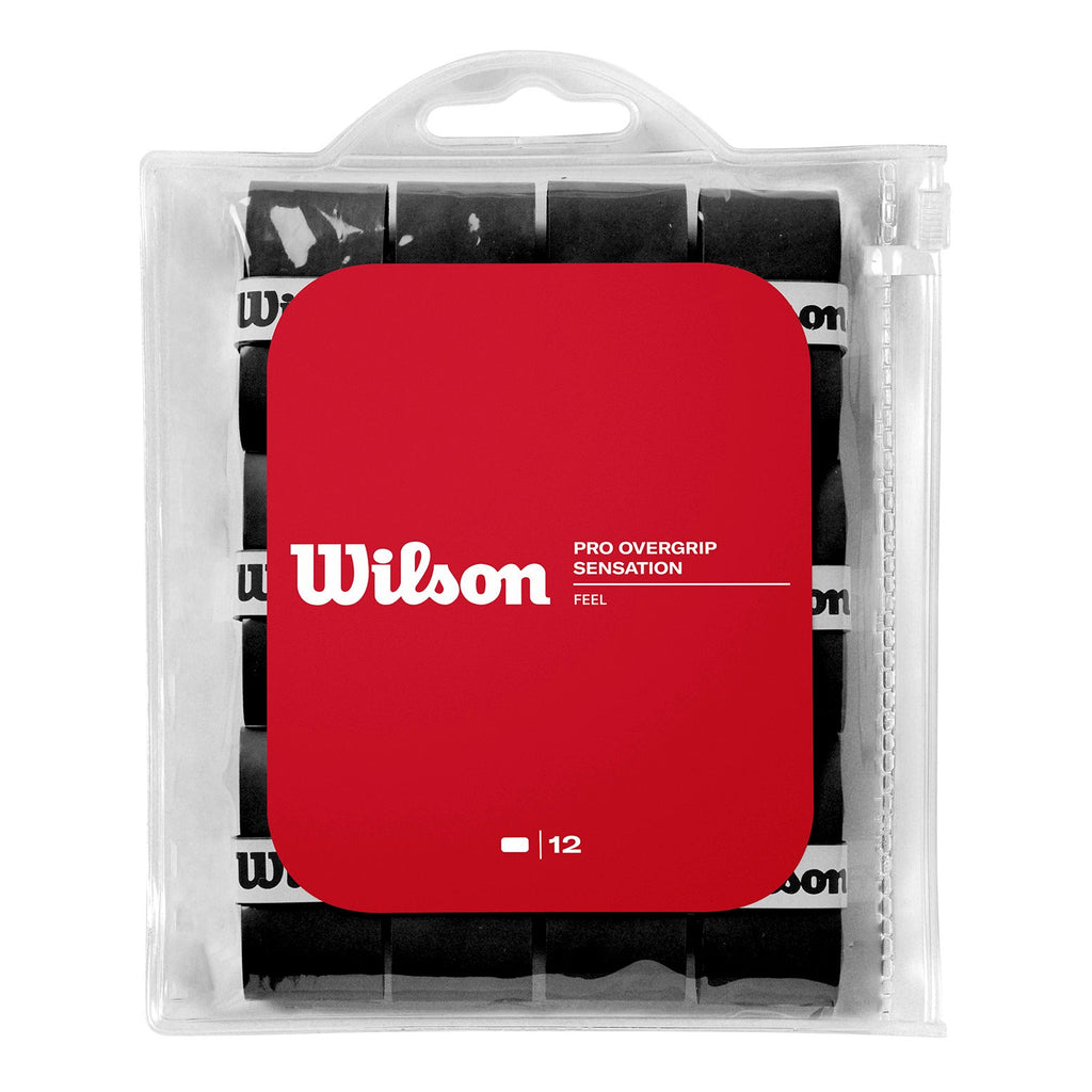 Wilson Pro Sensation Overgrip 12 Pack - Black