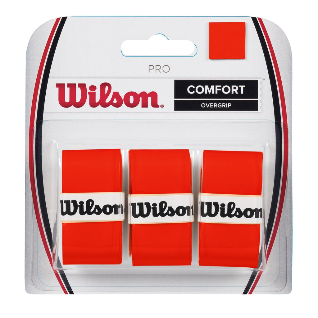 Wilson Pro Overgrip 3 Pack - Burn Orange