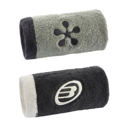 Bullpadel Premier Padel Wristbands - Khaki/Black