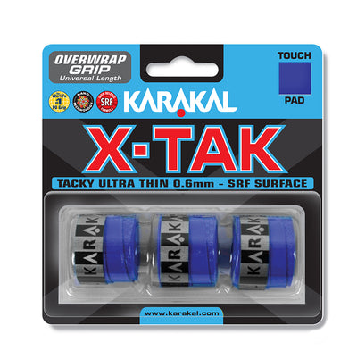 Karakal X-Tak Overwrap Grip - Pack Of 3