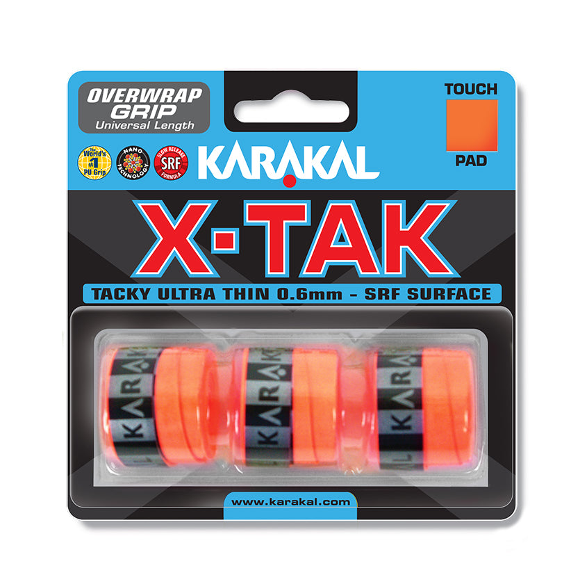 Karakal X-Tak Overwrap Grip - Pack Of 3