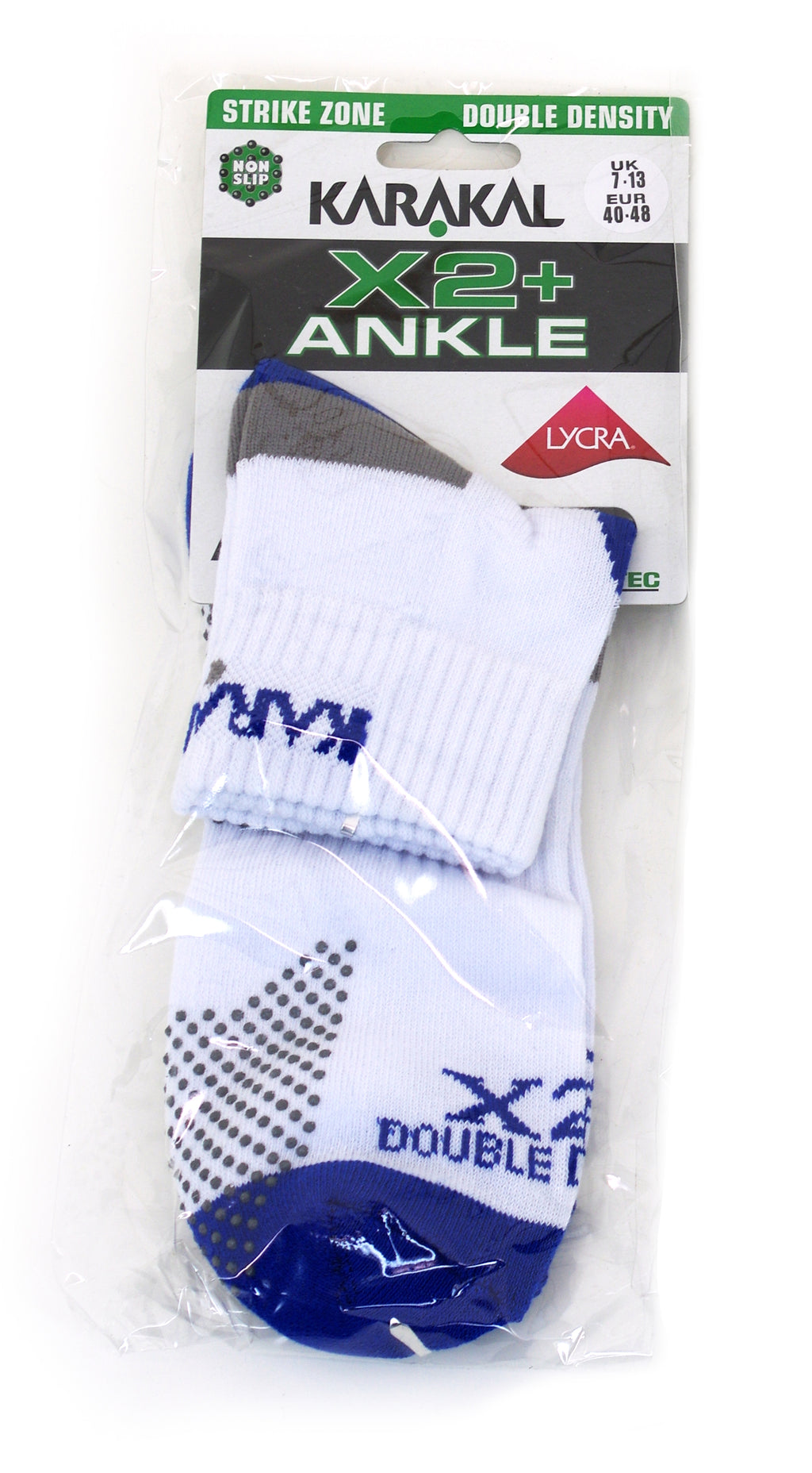 Karakal X2+ Ankle Socks White Navy