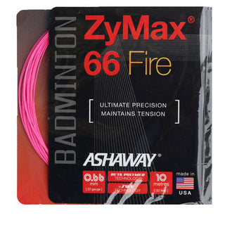 Ashaway Zymax 66 Fire Badminton String Set Pink