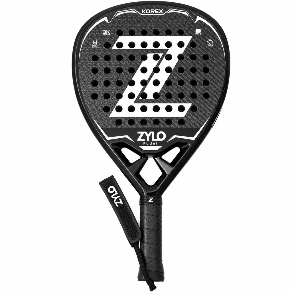 Zylo Korex Padel Racket Black