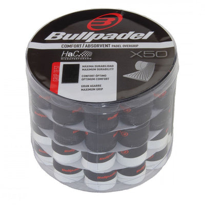 Bullpadel Comfort/Absorbent Overgrip - 50 Pack