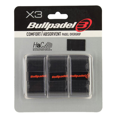 Bullpadel Comfort/Absorbent Padel Overgrip - 3 Pack