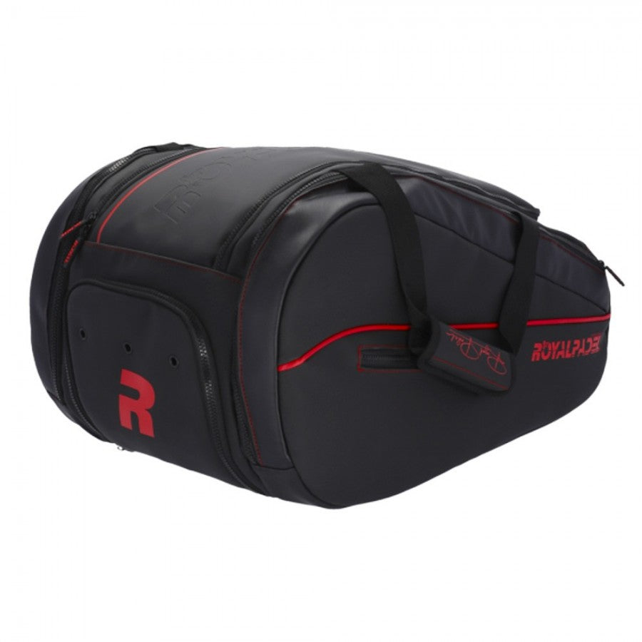 Royal Padel Pro Signature Padel Racket Bag Black Red