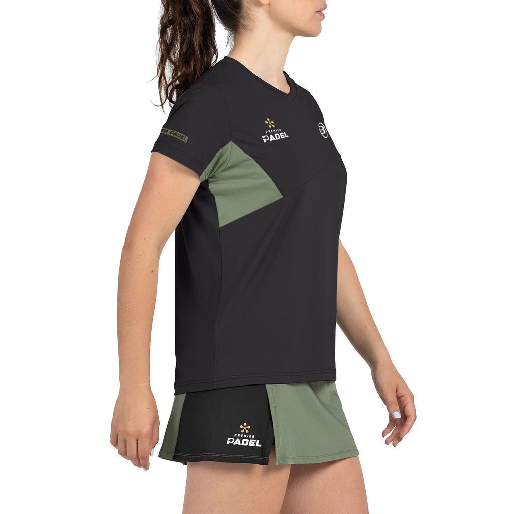 Bullpadel Women's Pampan Premier Padel T-Shirt Black