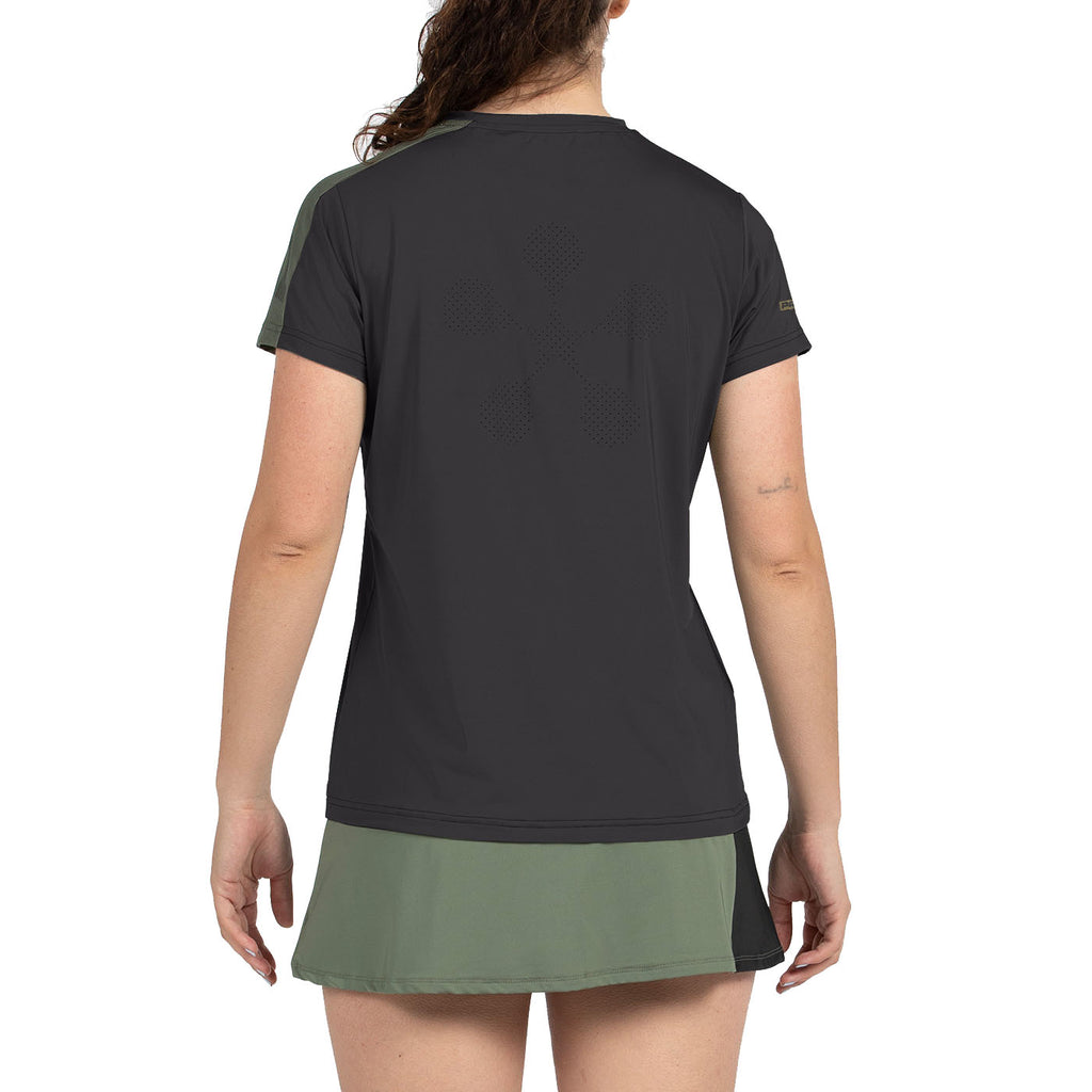 Bullpadel Women's Pampan Premier Padel T-Shirt Black