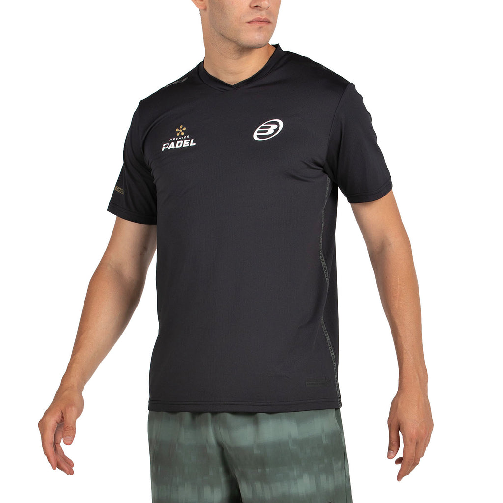 Bullpadel Men's Perico Premier Padel T-Shirt Black