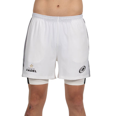 Bullpadel Men's Pingu Premier Padel Shorts Ecru