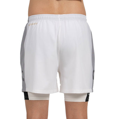 Bullpadel Men's Pingu Premier Padel Shorts Ecru