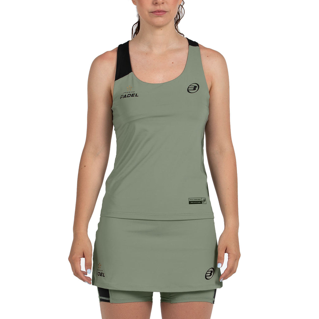 Bullpadel Women's Pirac Premier Padel Vest Top Khaki