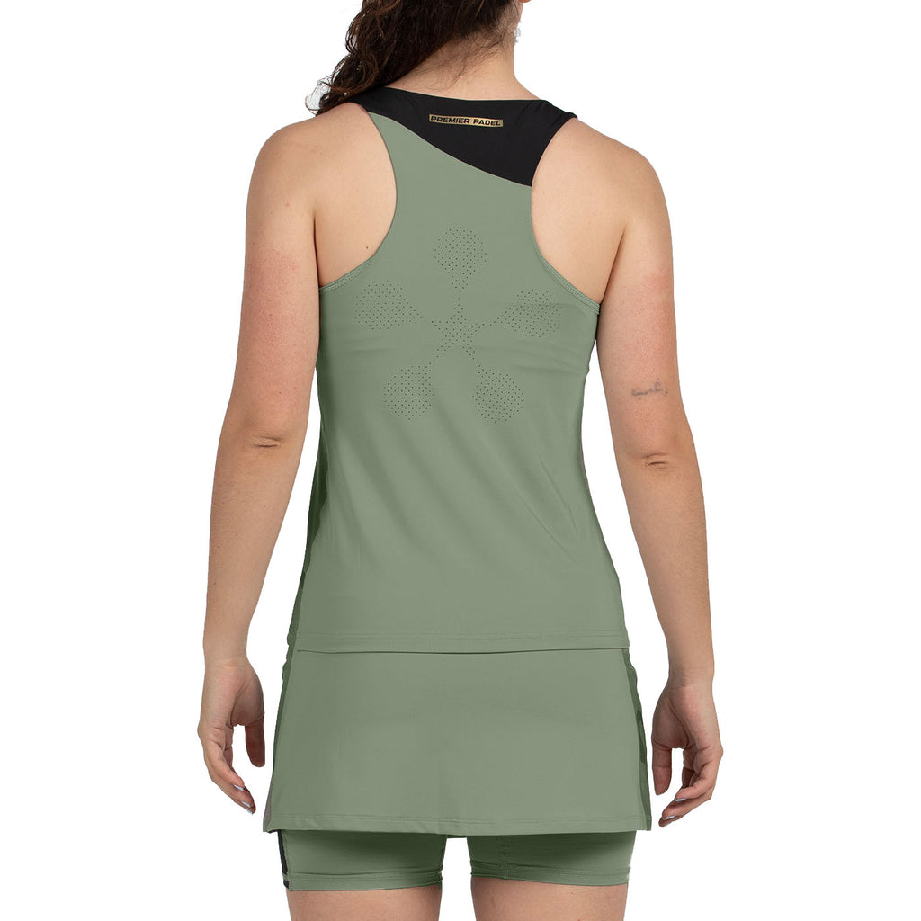 Bullpadel Women's Pirac Premier Padel Vest Top Khaki