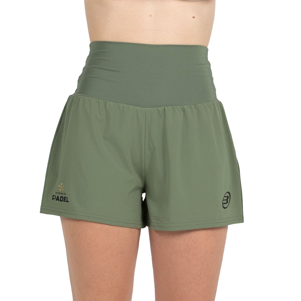 Bullpadel Women's Pitan Premier Padel Shorts Khaki