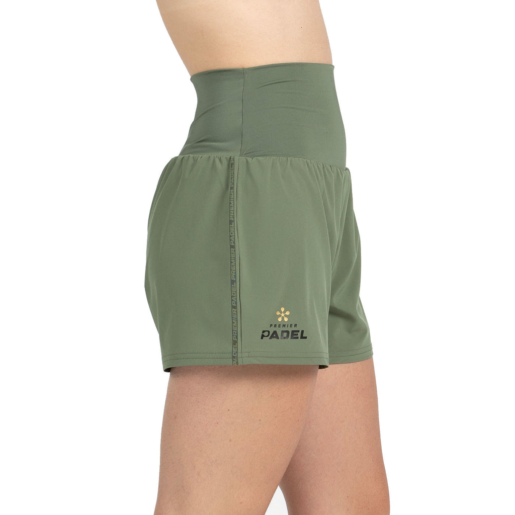 Bullpadel Women's Pitan Premier Padel Shorts Khaki