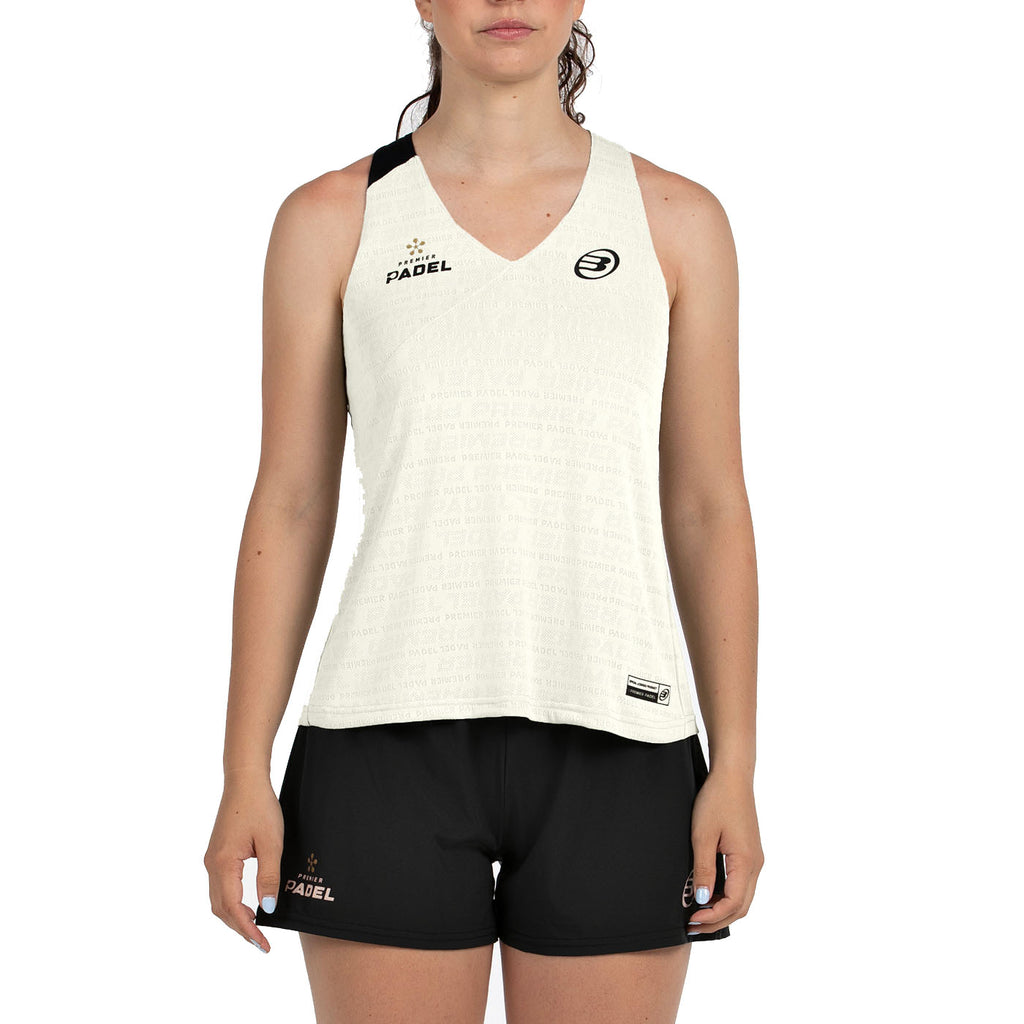 Bullpadel Women's Piura Premier Padel Tank Top Ecru