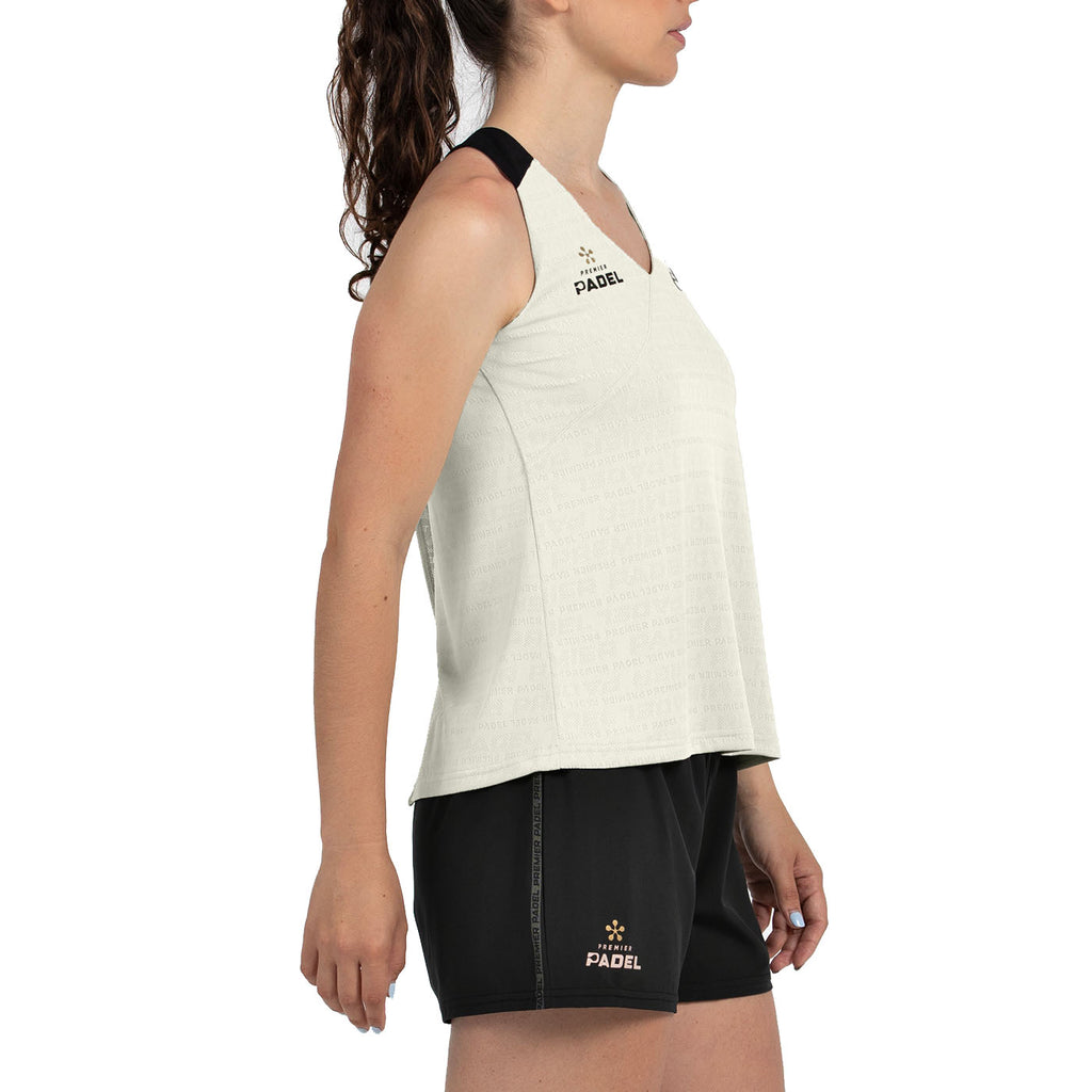 Bullpadel Women's Piura Premier Padel Tank Top Ecru