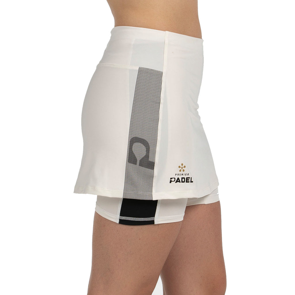 Bullpadel Women's Portoa Premier Padel Skirt Ecru