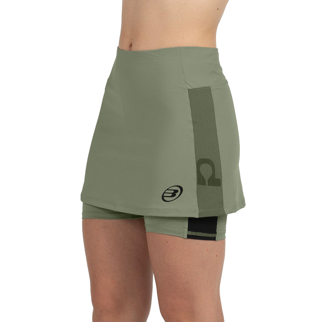 Bullpadel Women's Portoa Premier Padel Skirt Khaki