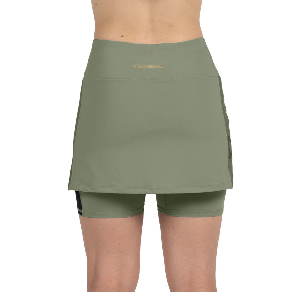 Bullpadel Women's Portoa Premier Padel Skirt Khaki