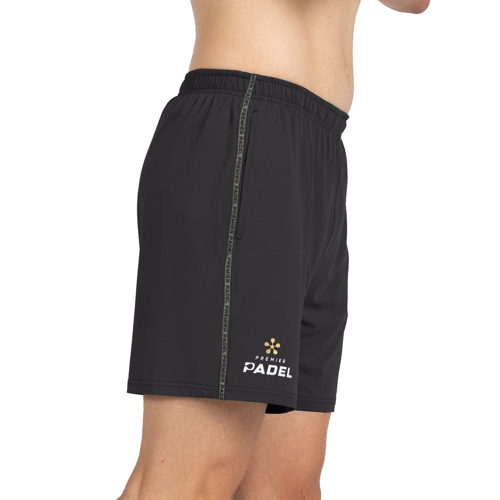 Bullpadel Men's Preux Premier Padel Shorts Black