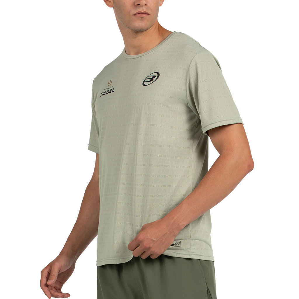 Bullpadel Men's Prilep Premier Padel T-Shirt Eucalyptus