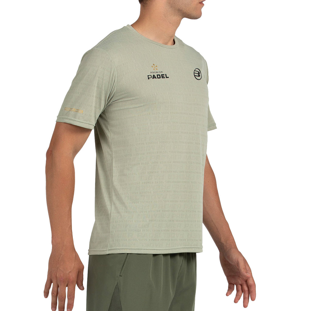 Bullpadel Men's Prilep Premier Padel T-Shirt Eucalyptus