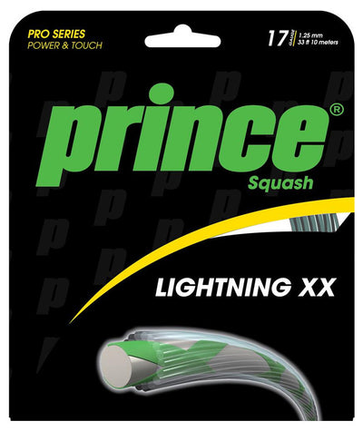 Prince Lightning XX Squash String Set 1.25 Silver