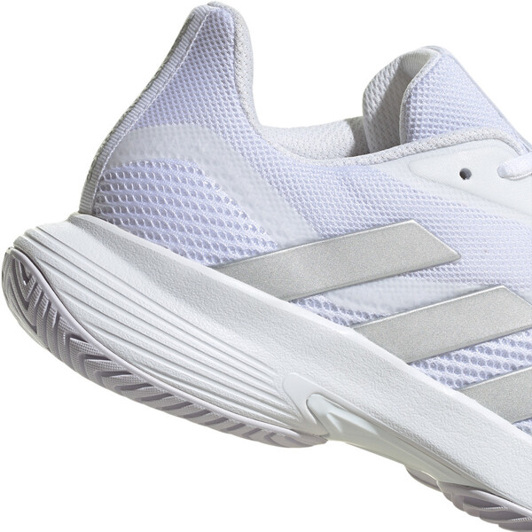 Adidas Women's CourtJam Control Tennis Shoes White Silver | Great ...
