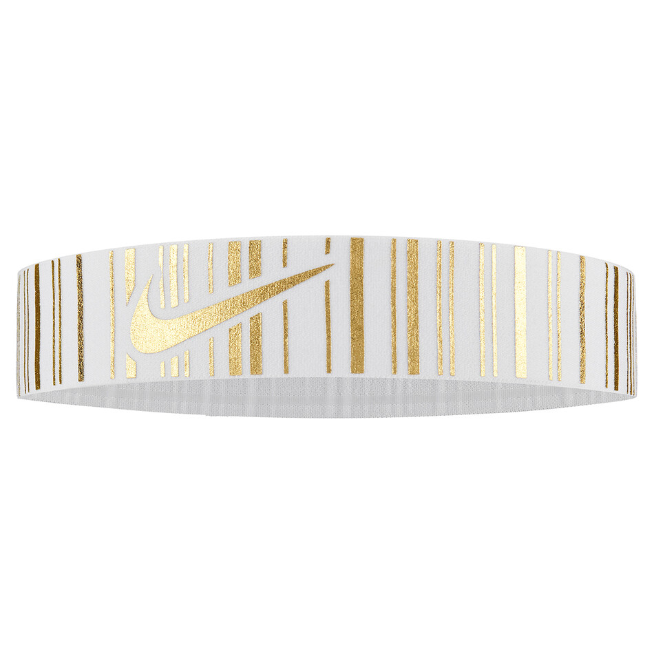 Nuttig rechtdoor viel Nike Pro Metallic Headband White Metallic Gold | Great Discounts - PDHSports